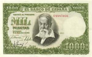 1000 Pesetas 31.12.1951